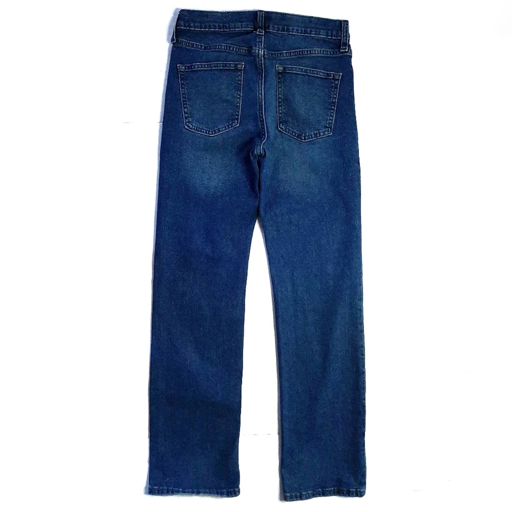 Old Navy Straight Built-In Flex Blue Jeans